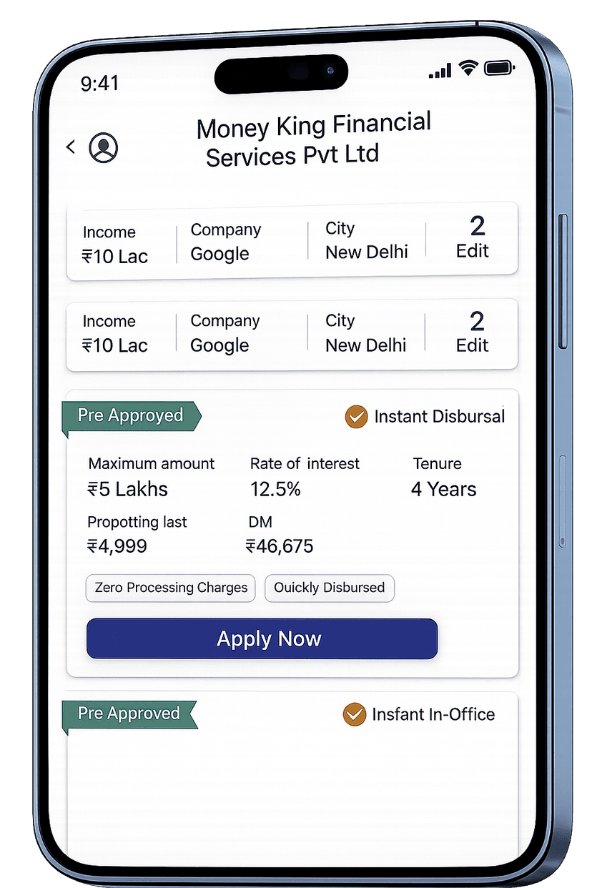 Personal Loan App Dashboard
